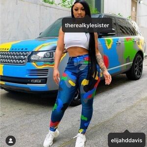 Filthy Wealth Camo Denim Pants